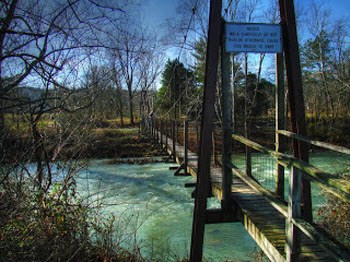 Swinging Bridge at Goshen Pass