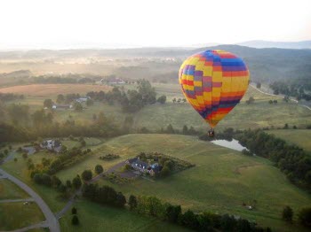 Hot Air Balloon in Charlottesville