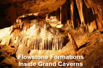 Grand Caverns Flowstone Formations