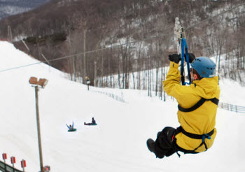 Winter Zipline